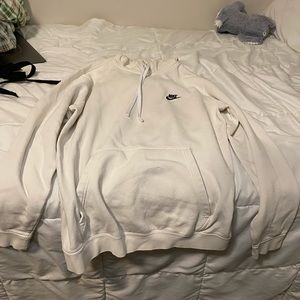 White Unisex Nike sweatshirt. Size Large.